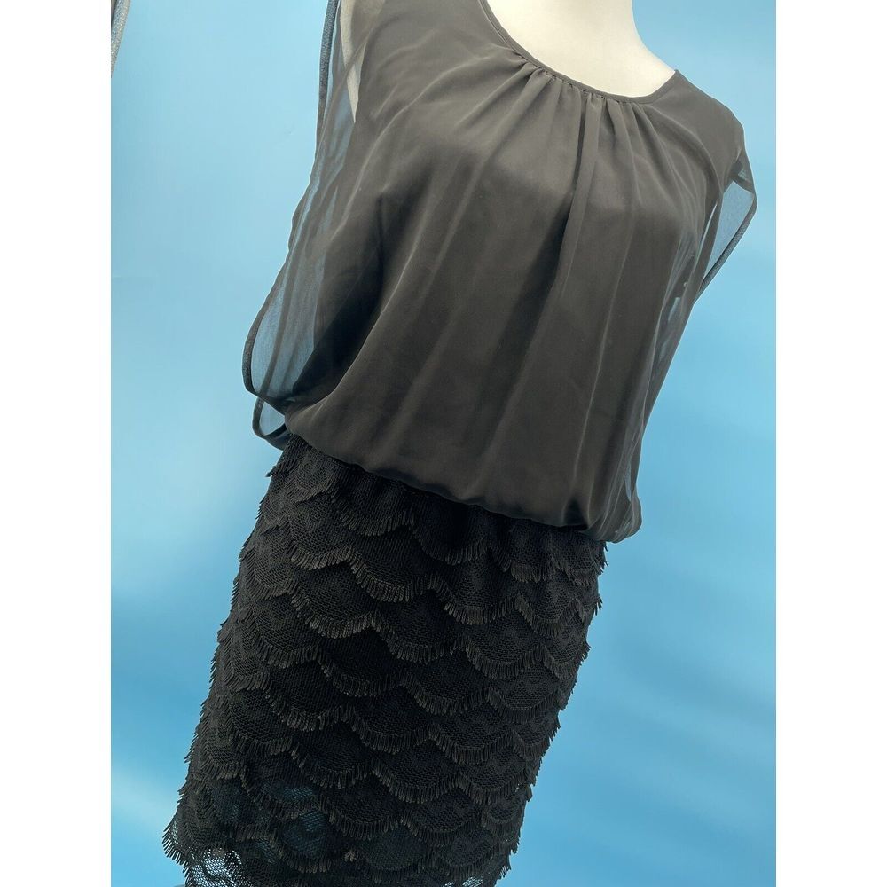 Guess Dress Women's Small Black Lace Sheer Dark Fairy Whimsigoth Romantic